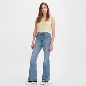 Levis Premium Womens 70's High Rise Flare Leg Jeans Size 28x30